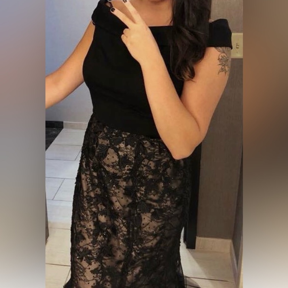 Prom/Formal dress, Sherri Hill, Black, 2 piece
